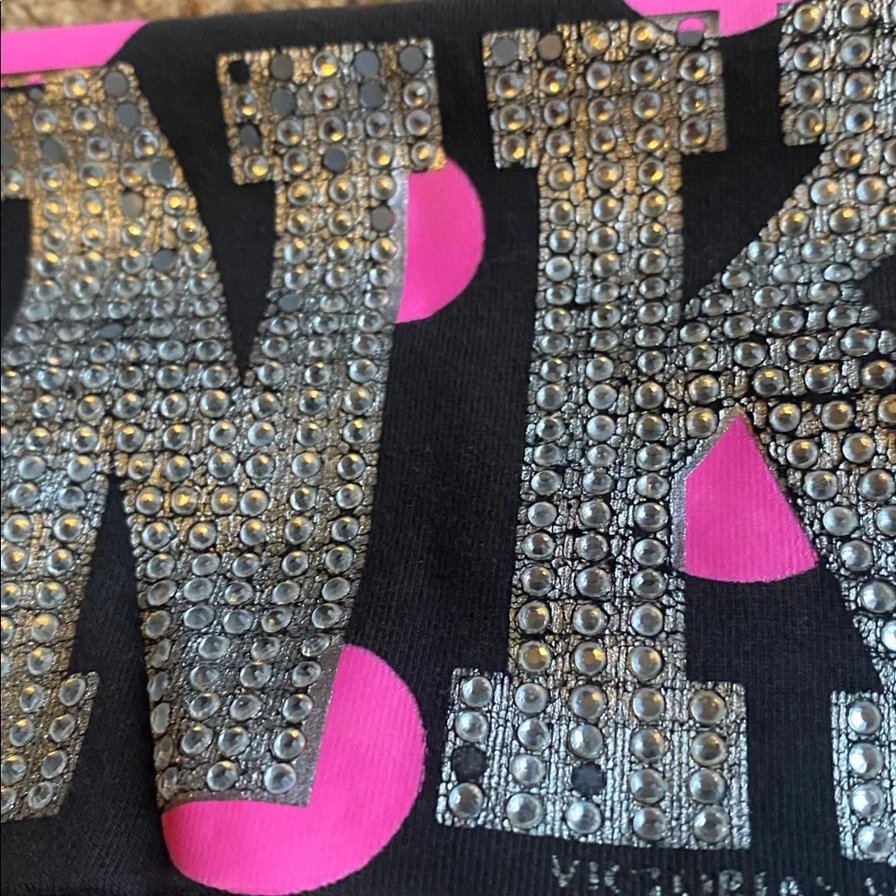 PINK Victoria's Secret y2k Leggings with Pink Polka Dots - Picture 3 of 6